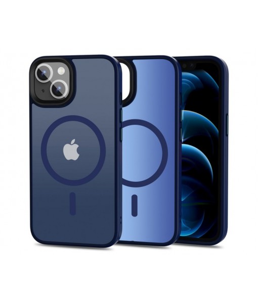 Husa iPhone 13, Tech-Protect Magmat MagSafe, Albastru-Matte